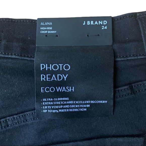 J brand Alana Black Adorned High Rise Cropped Skinny - Picture 15 of 15